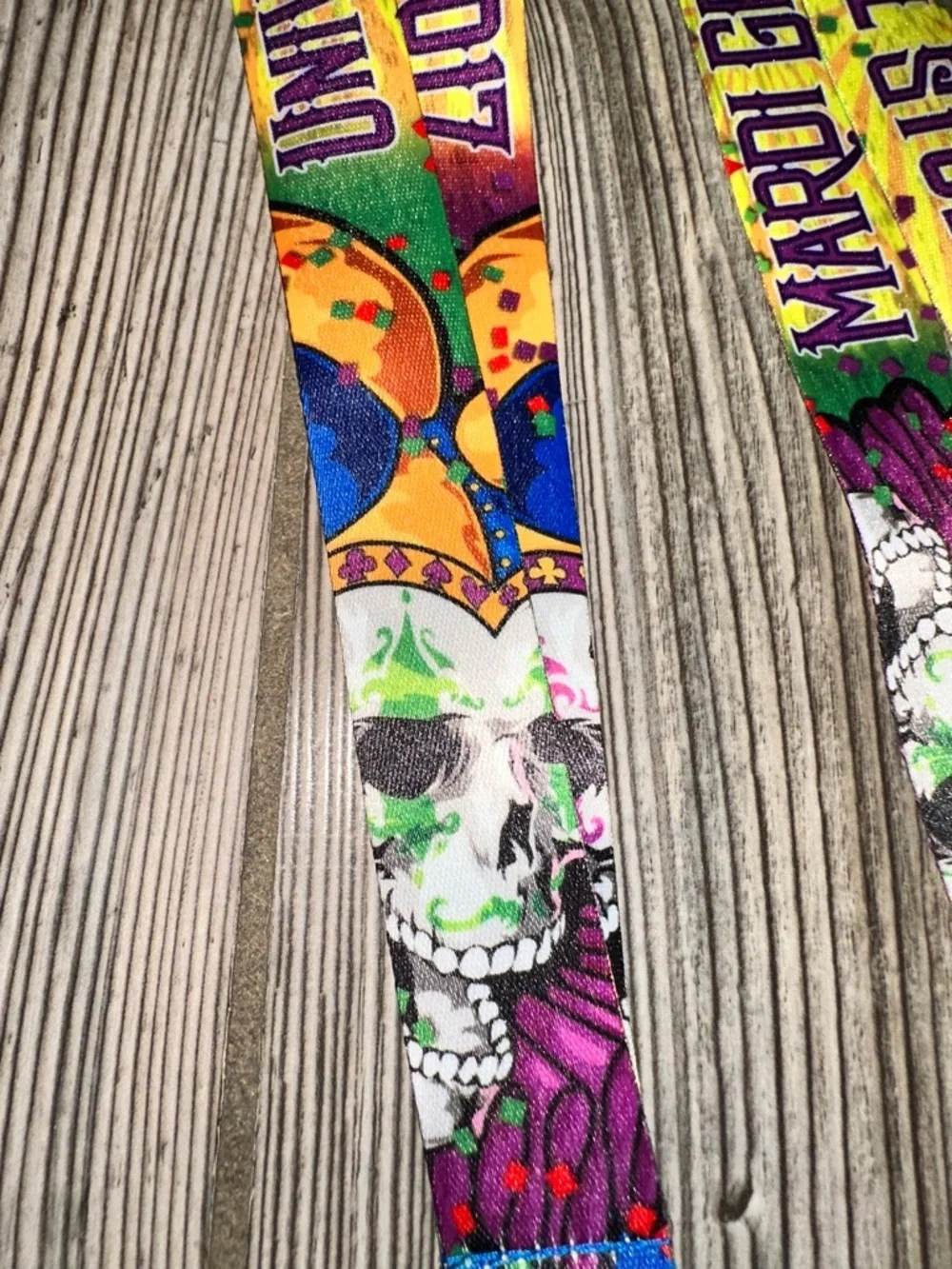 Universal Mardi Gras Lanyards in Purple, Yellow, Green & Orange Harry Potter